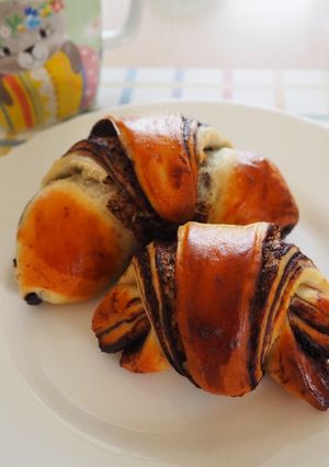 Kakaós wassant recept fotója