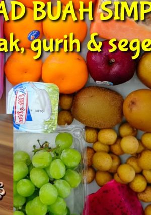 Foto resep Salad buah simple
