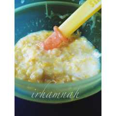 A picture of MPASI bubur jagung manis.