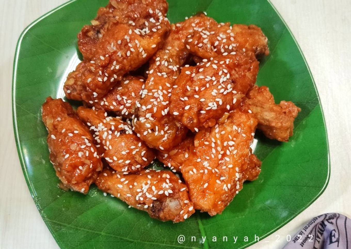 Crispy honey chicken wings