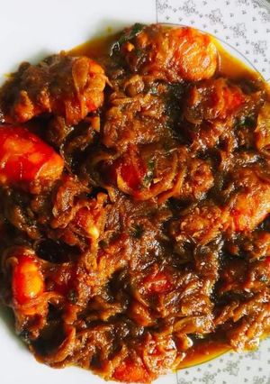ফ্রোজেন চিংরি মাছ ভুনা রেসিপির প্রধান ছবি