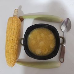 Sweet corn soup A picture of Sweet corn soup.