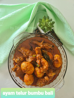 Foto resep Ayam telur bumbu bali