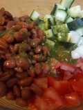 Ensalada fresca de frijoles