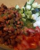 Ensalada fresca de frijoles