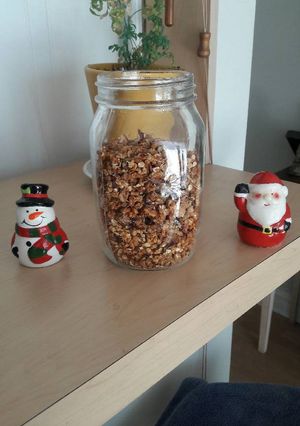 Una foto de Granola en casa!