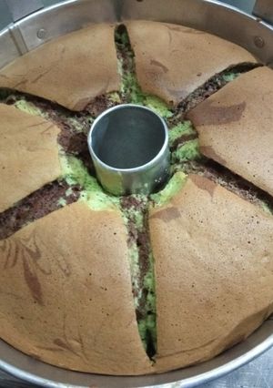 Foto resep Chiffon Pandan Coklat