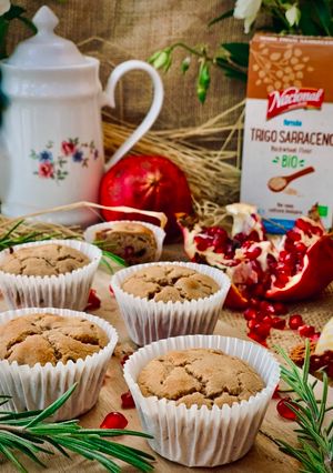 Foto de Queques de romã e chocolate