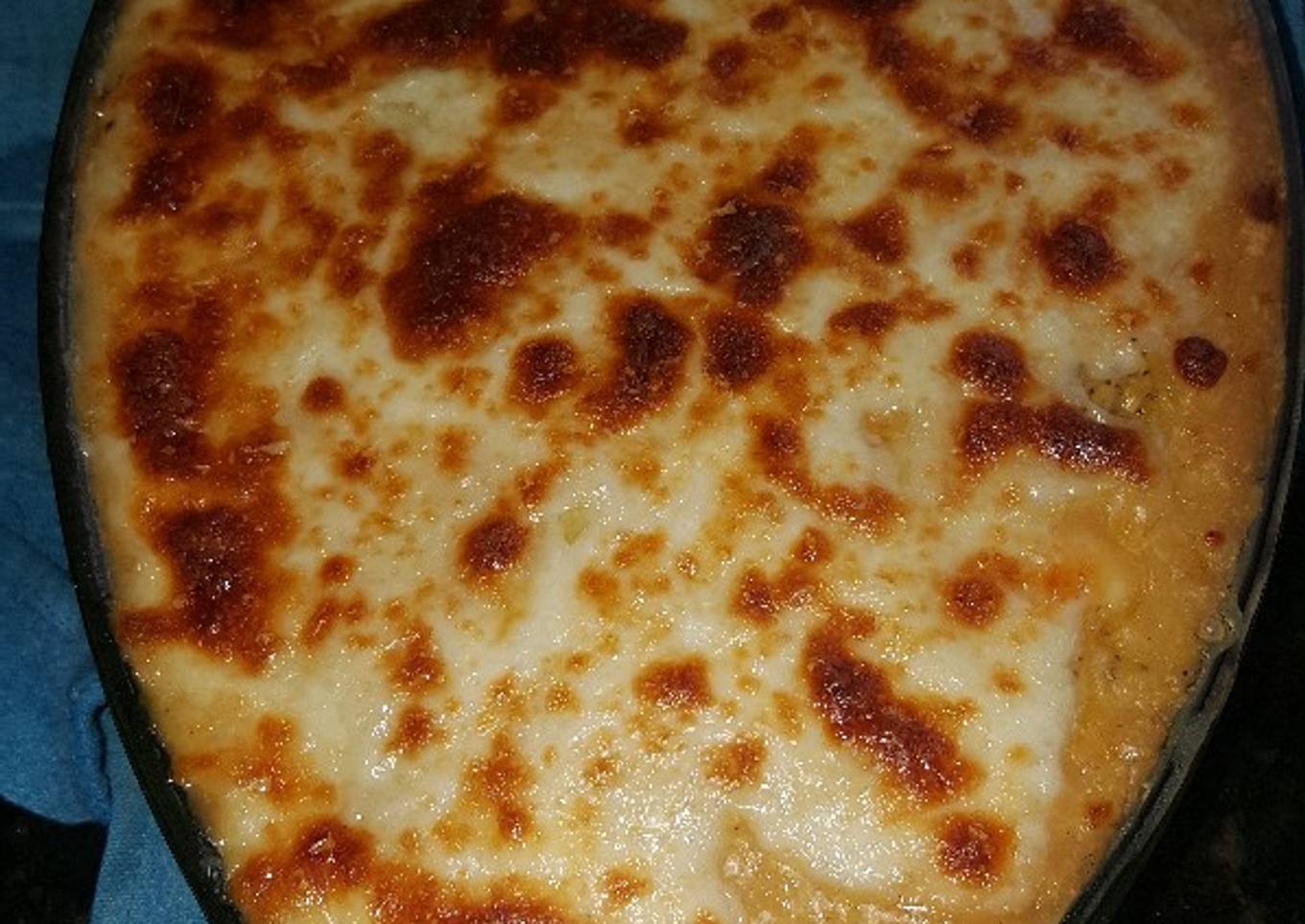 Pastelón de plátanos maduros