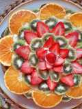 Crostata con crema chantilly e frutta