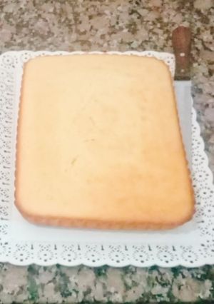 Una foto de Bizcochuelo de limón esponjoso