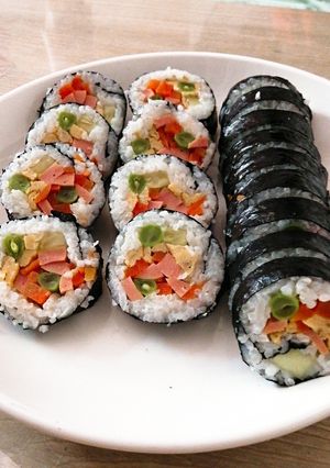 Hình của món Kimbap.
