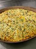Flan de panais et courgettes à la crème et persil