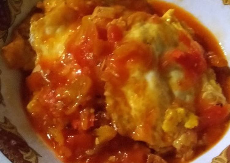 Telur saus pedas manis