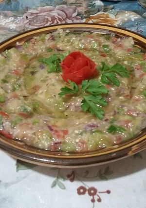 Une photo de Salade d'aubergine