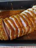 Lomo de cerdo marinado y luego braseado en el horno o en la Airfryer