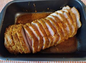 Foto principal de Lomo de cerdo marinado y luego braseado en el horno o en la Airfryer