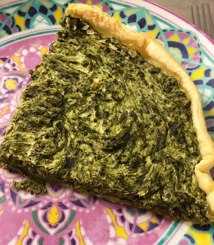 Une photo de Tarte aux épinards et ricotta