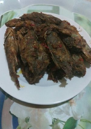 Foto resep Gurame goreng masak pedas