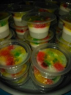 Foto resep Puding warna warni