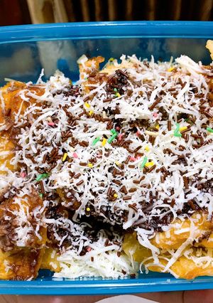 Foto resep Pisang Keju Renyah Topping Komplit