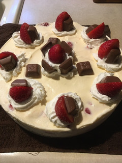Una foto de Pastel de banana split
