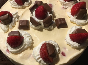 Una foto de Pastel de banana split