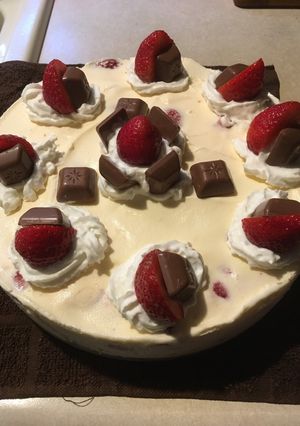 Una foto de Pastel de banana split