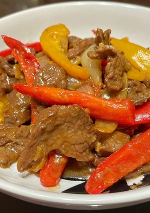 Foto resep Daging masak kecap paprika