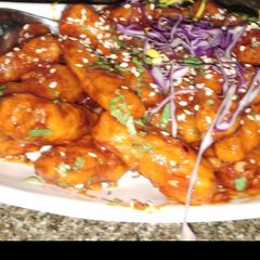 A picture of Honey chilli potato.