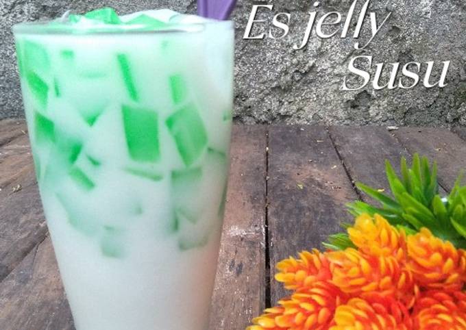 Resep Es Jelly Susu Oleh Umi Rama Cookpad 5198