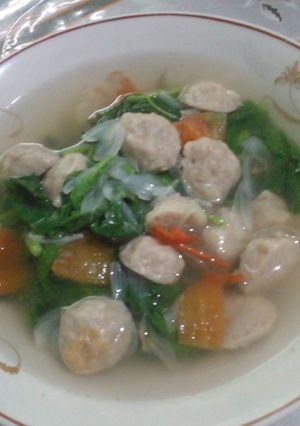 Foto resep Bening Bayam Bakso