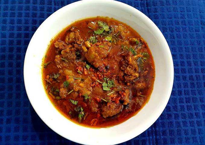 Punjabi Dhaba Mutton Masala Recipe by Kumkum Chatterjee - Cookpad
