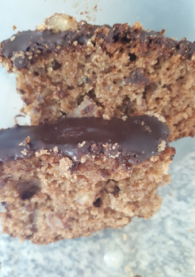 Una foto de Budín de Avena, Miel y Almendras