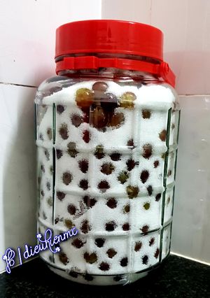 Hình của món Ngâm rượu nho.