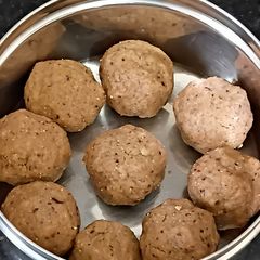 A picture of Biotin laddu.