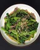 [Giảm cân - eat clean #D_28] Bò xào rau bó xôi (153calo)