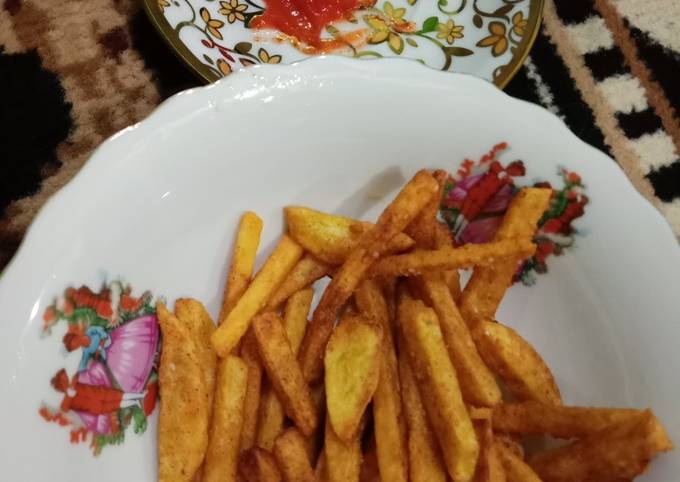 Yuk intip, Resep memasak Kentang Goreng Crispy  nagih banget