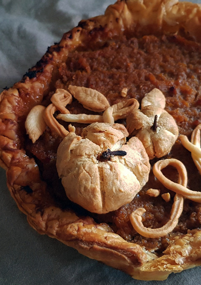 Una foto de Pumpkin Pie (Tarta de Calabaza)