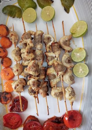 عکسی از دستور کباب نگینی (تسبیحی)