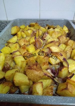 Una foto de Papas con mostaza y miel.👩🏼‍🍳🤩