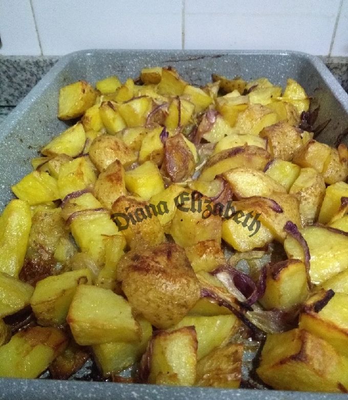 Una foto de Papas con mostaza y miel.👩🏼‍🍳🤩