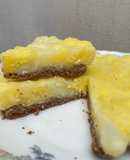 Mini tarta de limón y chocolate saludable