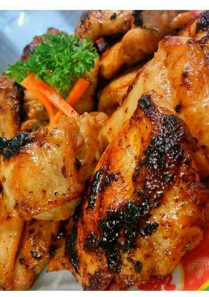 Foto resep Spicy chicken pan seared with honey