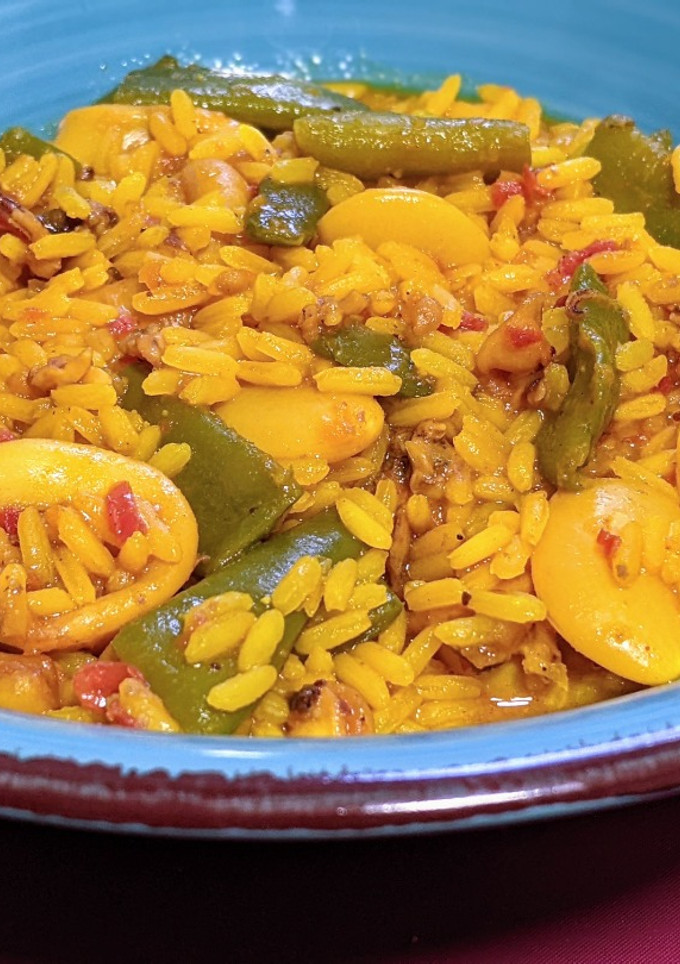 Una foto de Arroz caldoso con calamar