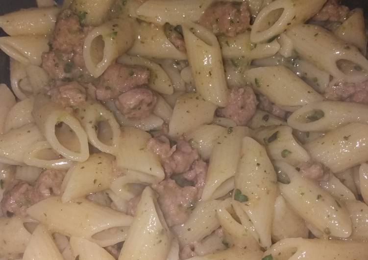 Penne salsiccia e zucchina