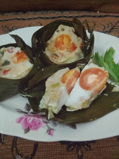 Foto resep Pepes telur asin