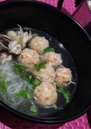 Foto resep Bakso Ayam, Bihun, Wortel Tanpa Tepung