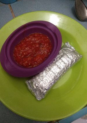 Foto resep Nasi panggang ayam abon aluminium foil so simple