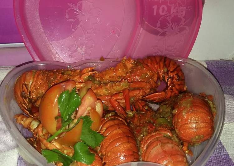 Proses memasak Lobster asam manis Anti Gagal